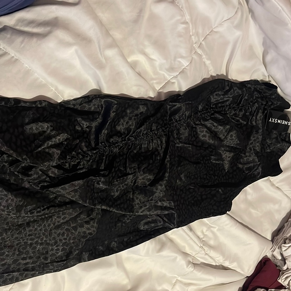 Black mini dress